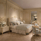 Luxury Royal King Size Bed β Premium Antique Style Upholstered Bed