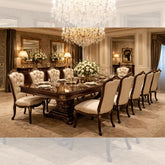 Royal Luxury 10 Seater Dining Table Set β European Classic Solid Wood Dining Set
