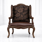 Luxury Classic Wingback Accent Chair β Antique Wooden Lounge Chair
