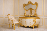 Luxury Royal King Size Bedroom Furniture Set – Bed with Side Tables & Dressing Table