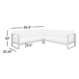 Modern Sectional Sofa L-Shape Patio Couch | Sky Rise Decor
