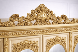Royal Gold Luxury Designer Wardrobe | Italian Carving Wooden Almirah