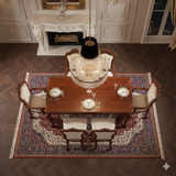 Luxury 6 Seater Dining Table Set – Royal Hand-Carved Solid Wood Classic Design
