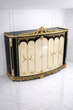 Luxury Black & Gold Royal Marble Finish Wardrobe