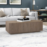 Contemporary wood center table modern décor