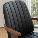 Luxury teak wood dining chair set with cushioned seat
