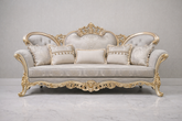 Versailles Royale 3 Seater Sofa β Ivory Gold Edition