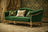 Antique Royal Luxury Hand-Carved Wooden Sofa Set | Classic Gold Finish