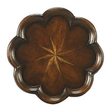 Handcrafted solid teak wood accent table for living room décor