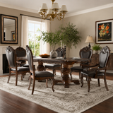 Luxury solid teak wood 8 seater dining table set