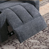 luxury 5 seater recliner sofa set grey color