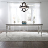 Premium wooden dining table with upholstered chairs