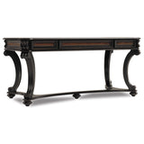 Luxury handcrafted teak wood office desk for home workspace