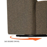 Comfortable single seater accent chair in textured fabric