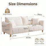 Elegant modern white sofa for home interiors