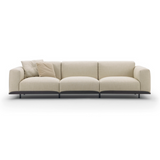Contemporary teak wood frame couch
