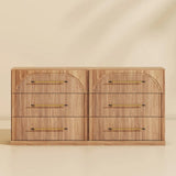 Luxury arched oak dresser with six spacious drawers