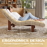 Scandinavian style teak wood lounge chair