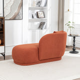 Luxury bouclé chaise sofa for modern living room