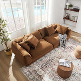 Modern luxury living room teak wood couch