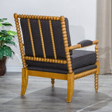 Handcrafted wooden accent chair