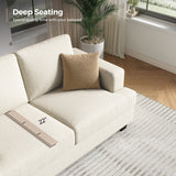 Contemporary teak wood couch