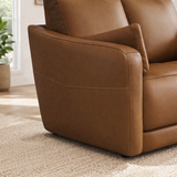 Rustic modern sofa with teak wood structure