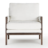 modern teak wood lounge armchair for living room