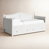 Solid teak wood daybed for bedroom.