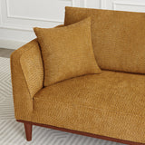 Modern mustard chaise sofa for home interior