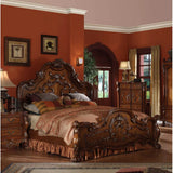 Classic hand-carved headboard bed