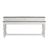 Luxury teak wood hallway table