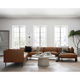Elegant leather sectional sofa for modern homes