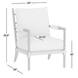Modern upholstered teak wood lounge chair