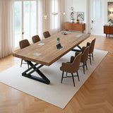 Modern teak wood dining table for luxury dining room