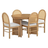 Solid teak wood 4 seater dining table