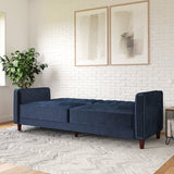 Modern blue velvet sofa for living room furniture