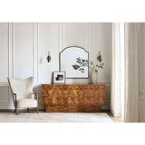 Solid teak wood accent chair with cushioned seat