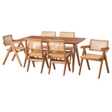 Sky Rise Decor teak wood dining table for six people