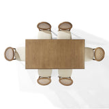 Scandinavian style teak wood dining set