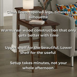 Modern teak wood end table for sofa and couch