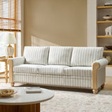 Elegant living room sofa in teak wood