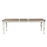Luxury antique white teak wood dining table