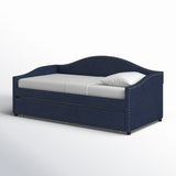 Contemporary navy blue wooden daybed