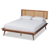 Luxury wooden bed for modern bedroom interiors