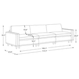 Luxury teak wood sofa for modern home décor