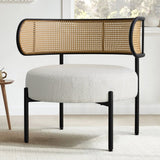 Contemporary teak wood living room chair