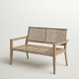 Natural wood cane sofa for home