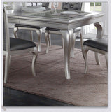 Designer teak wood dining table with tufted chairs