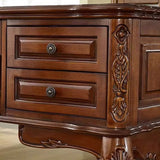 Vintage teak wood executive desk for home office